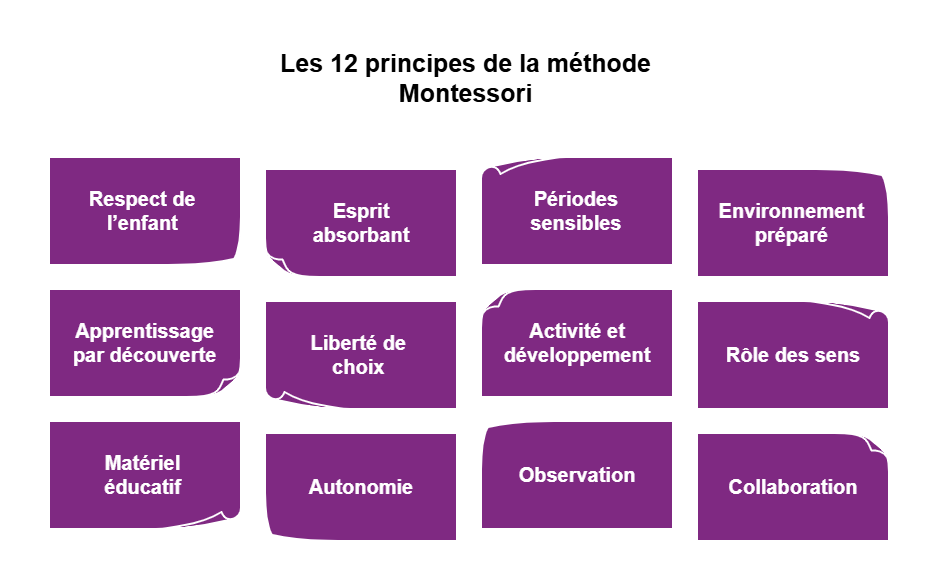 12 principes de la méthode Montessori